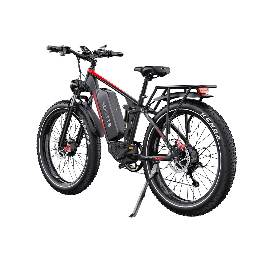 DUOTTS S26 PRO BLACK– E-Bike, 2 MOTORI 750W con Portapacchi, Doppia Modalità e Display LCD