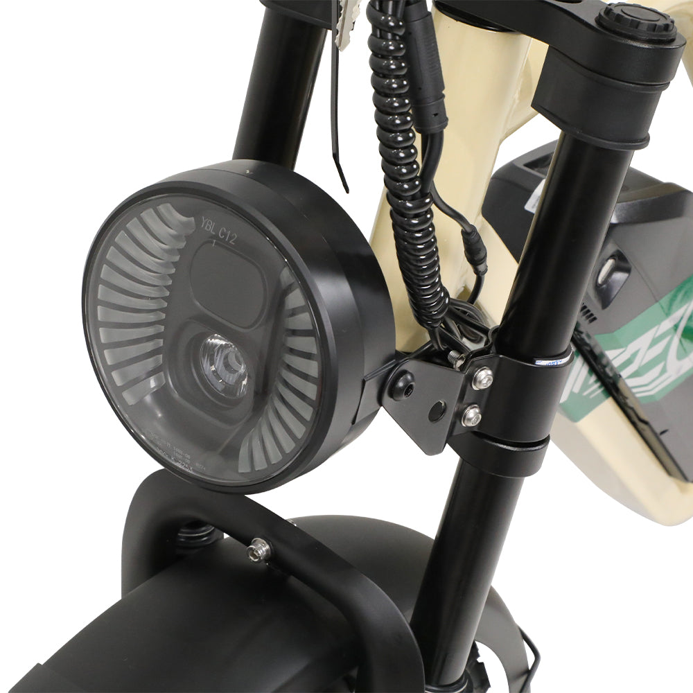 ONESPORT W66 BEIGE – E-BIKE Urbana con Batteria Integrata, Motore BAFANG 48V 500W e Display LCD