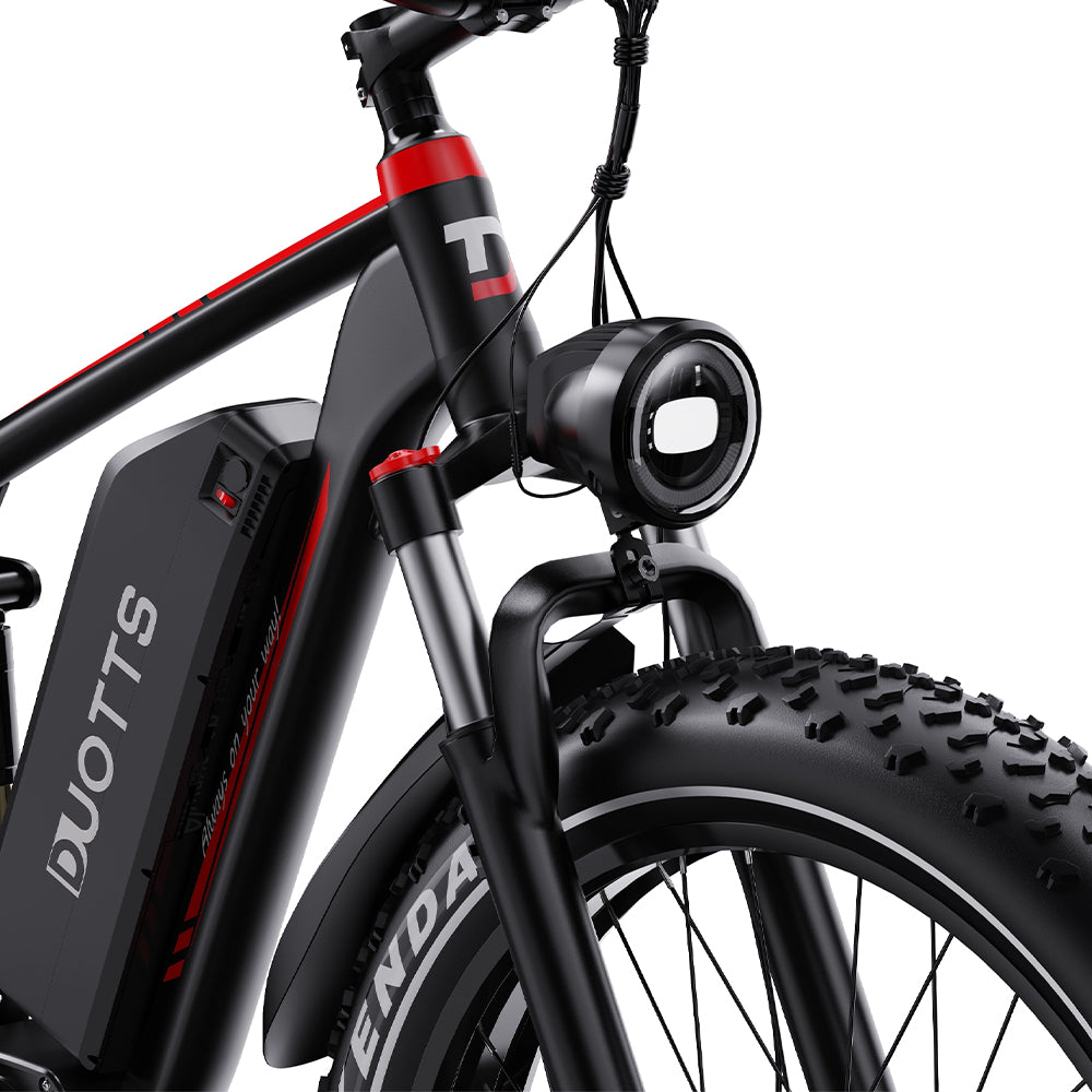 DUOTTS S26 PRO BLACK– E-Bike, 2 MOTORI 750W con Portapacchi, Doppia Modalità e Display LCD