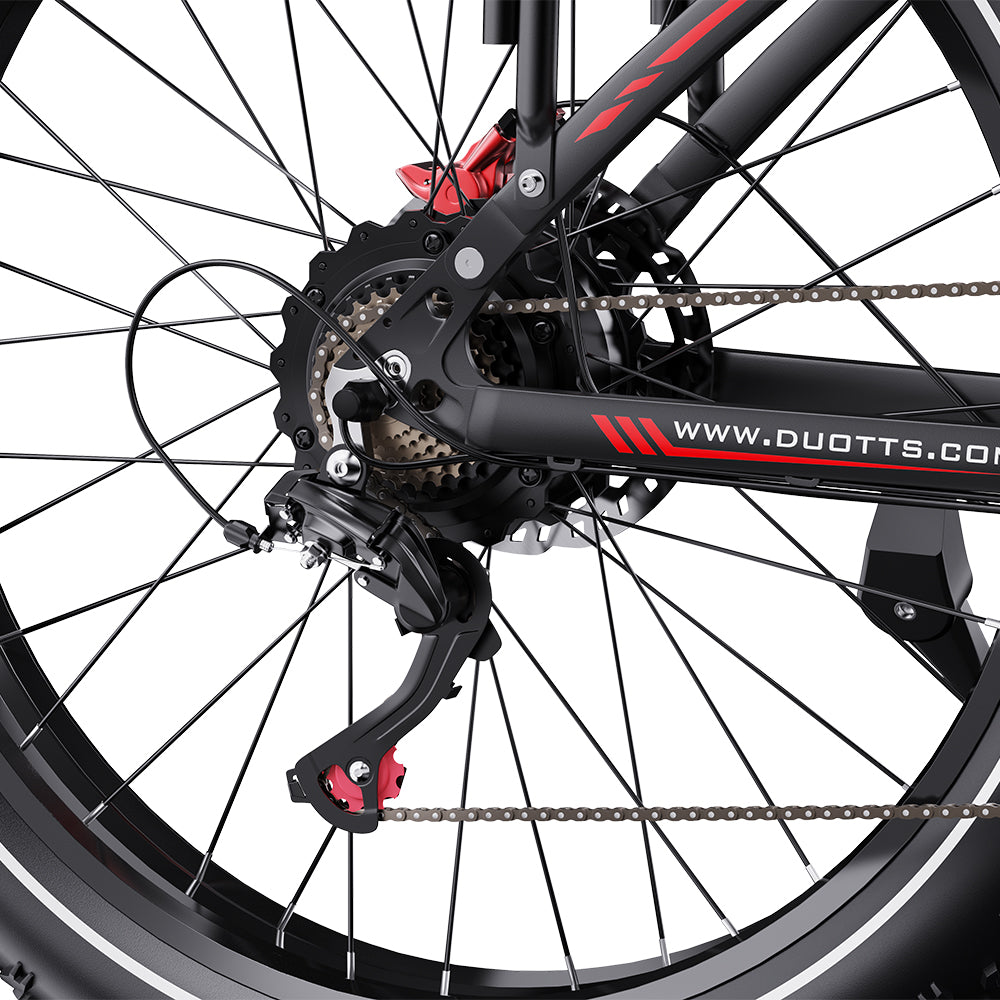 DUOTTS S26 PRO BLACK– E-Bike, 2 MOTORI 750W con Portapacchi, Doppia Modalità e Display LCD