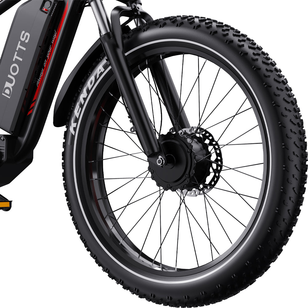 DUOTTS S26 PRO BLACK– E-Bike, 2 MOTORI 750W con Portapacchi, Doppia Modalità e Display LCD