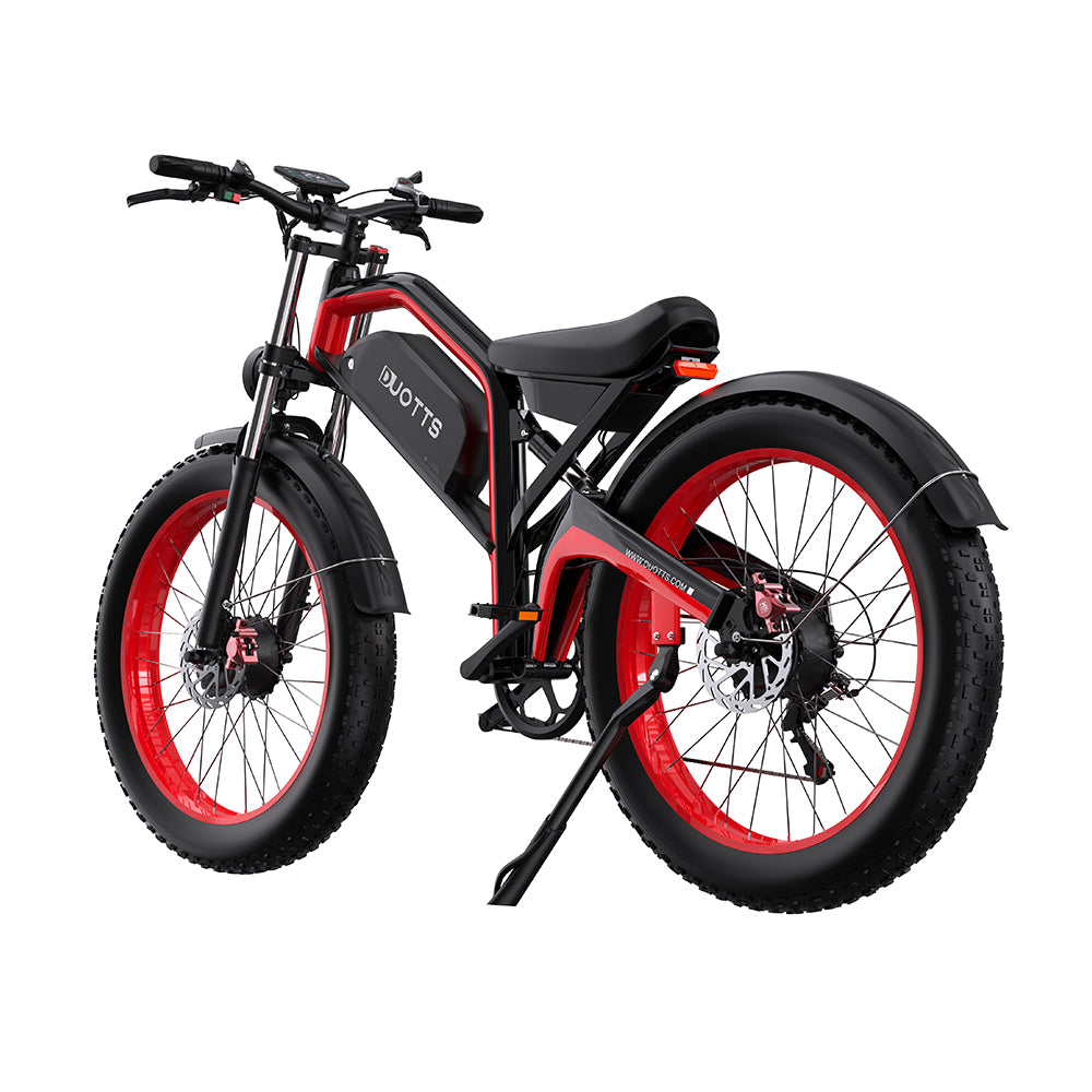 DUOTTS N26 RED – E-Bike con Doppia Modalità di Guida, DOPPIO MOTORE 750W, Display LCD Avanzato e Sospensione Regolabile