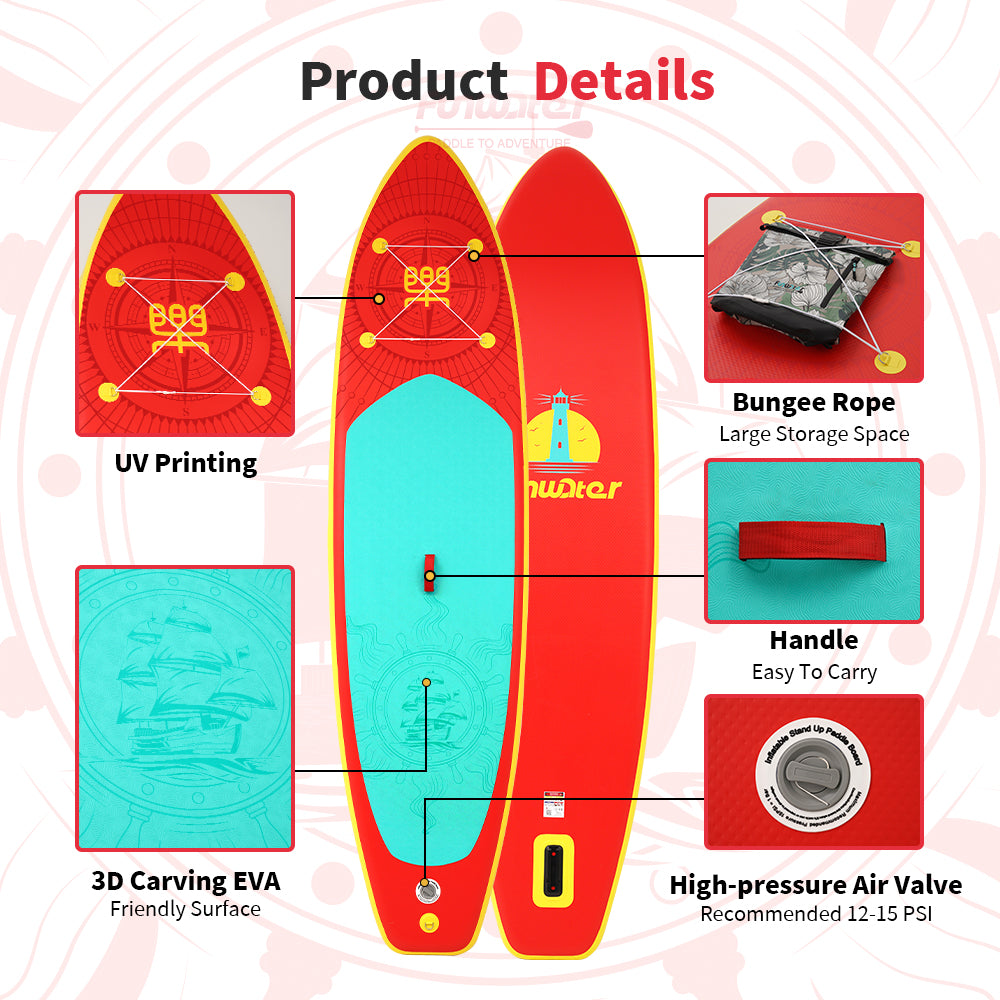 Tavola SUP gonfiabile 'Titan B94' 350*87*15 | Portata 190kg | Pedana 3D | Kit Completo