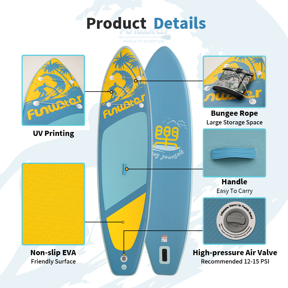 Tavola SUP gonfiabile 'Titan' 350*87*15 | Portata 190kg | Pedana 3D | Kit Completo