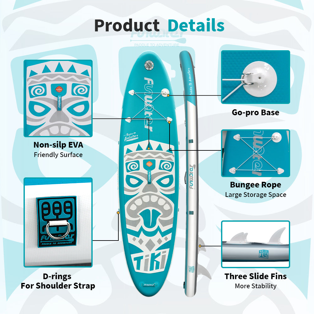 Tavola SUP gonfiabile 'Traveller' 320*84*15 | Portata 150kg | Doppio Layer | Kit Completo