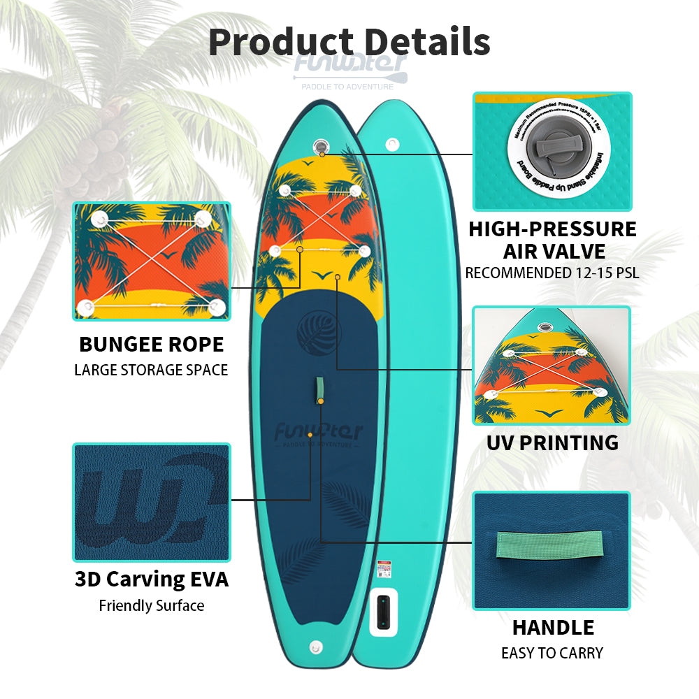 Tavola SUP Gonfiabile HAWAII X 335*84*15 | Portata 165kg+ | Design Moderno | Leggero 11.5kg | Kit Completo