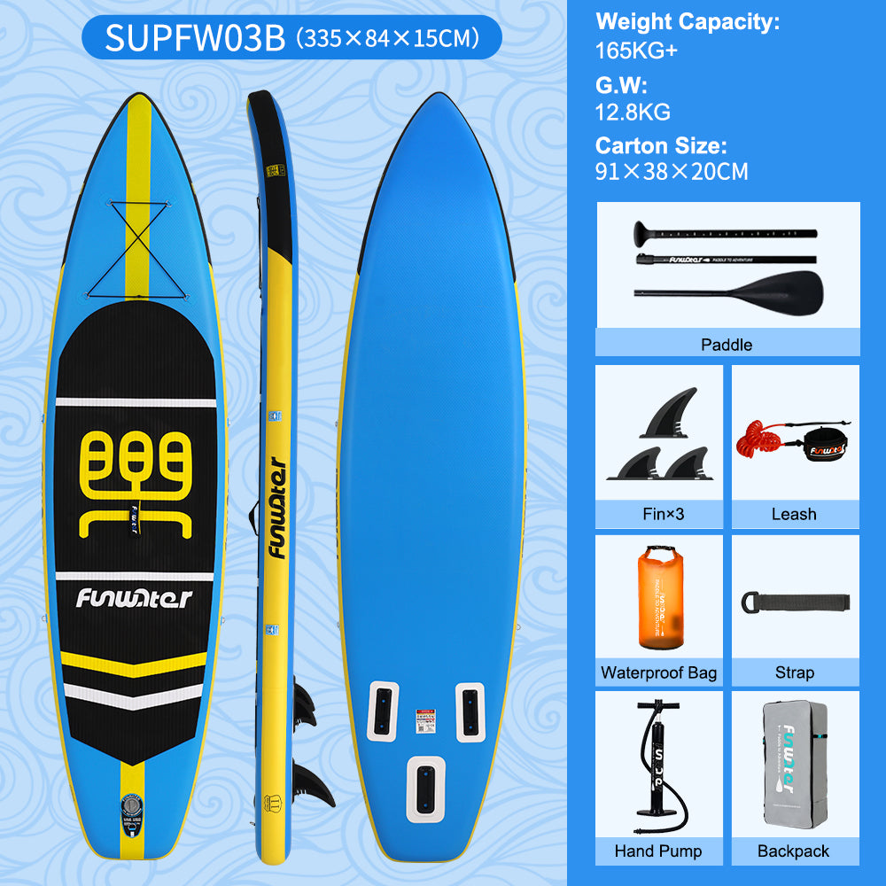 Tavola SUP gonfiabile 'Scout' 335*84*15 | Portata 165kg | Kit Completo