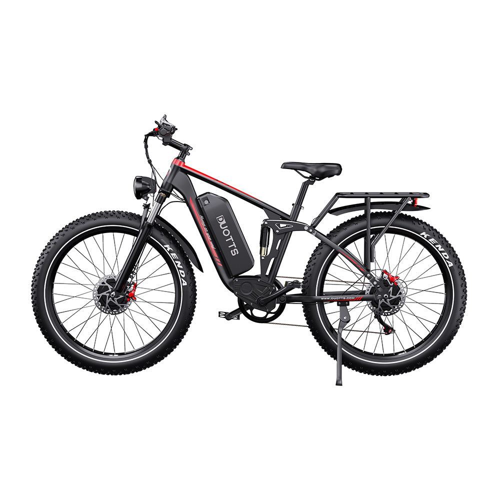 DUOTTS S26 PRO BLACK– E-Bike, 2 MOTORI 750W con Portapacchi, Doppia Modalità e Display LCD