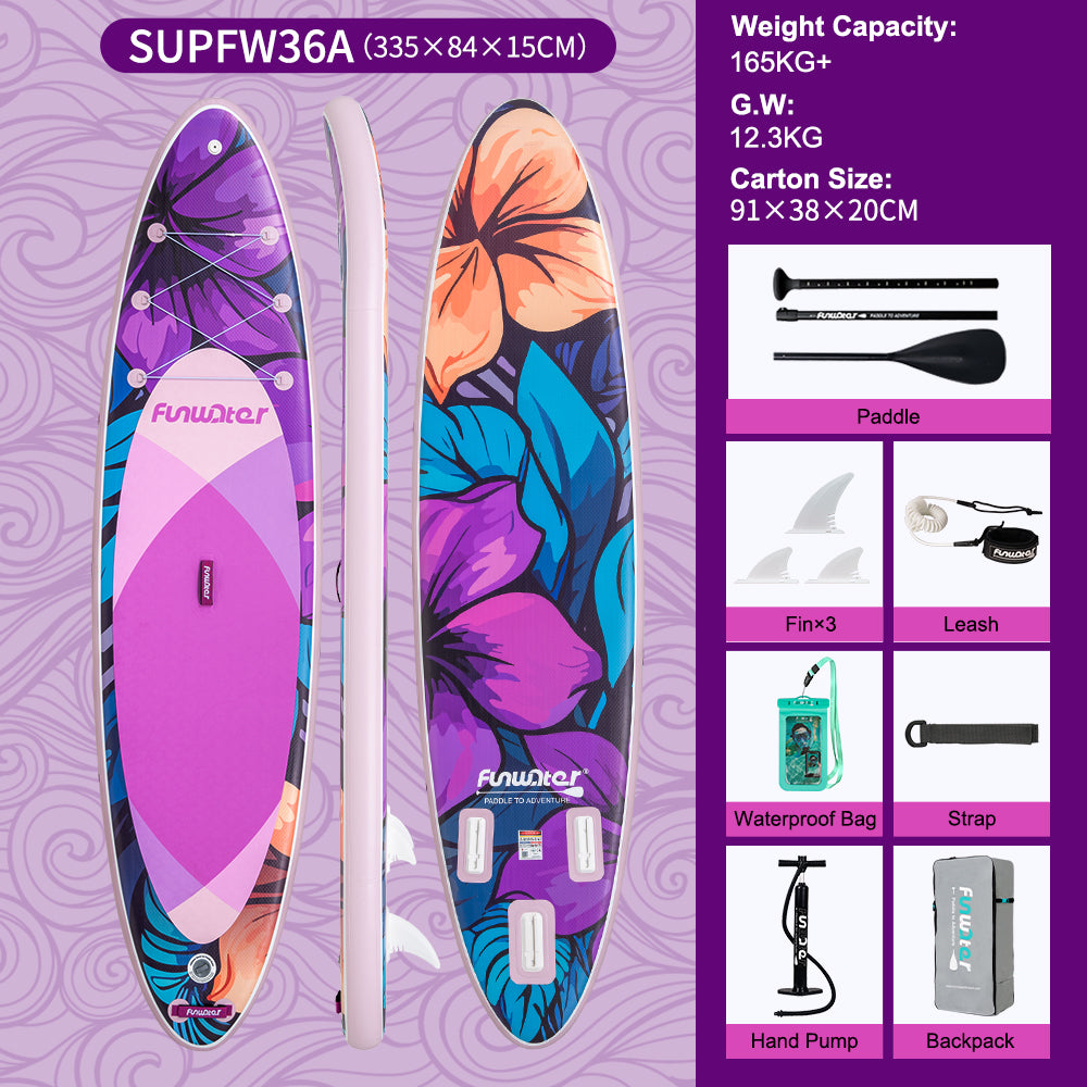 Tavola SUP Gonfiabile FOUNDER X 335*84*15 | Portata 165kg+ | Base GoPro | Kit Completo