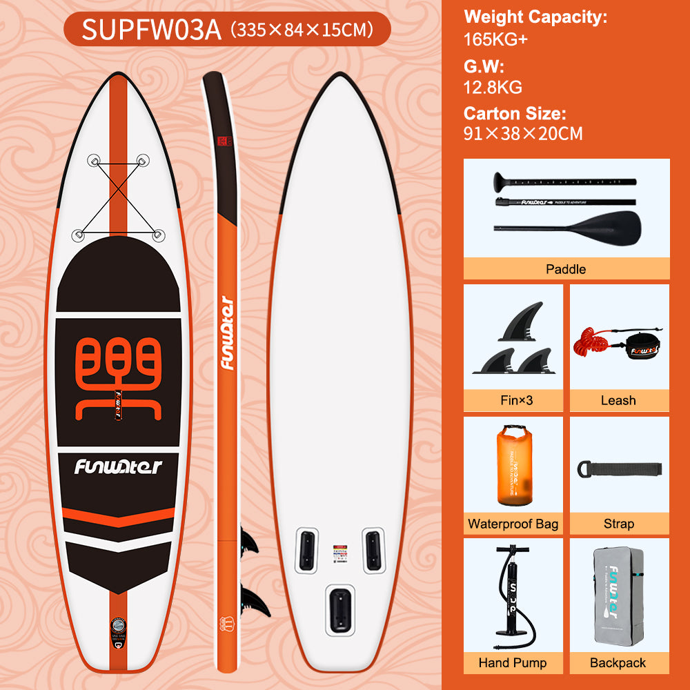Tavola SUP gonfiabile 'Voyager' 335*84*15 | Portata 165kg | Dual Layer | Kit Completo