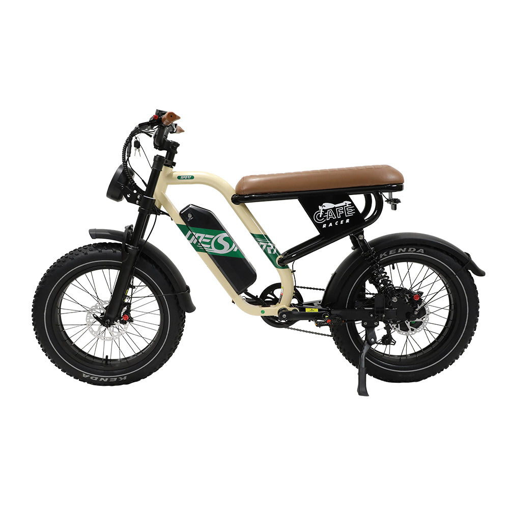 ONESPORT W66 BEIGE – E-BIKE Urbana con Batteria Integrata, Motore BAFANG 48V 500W e Display LCD