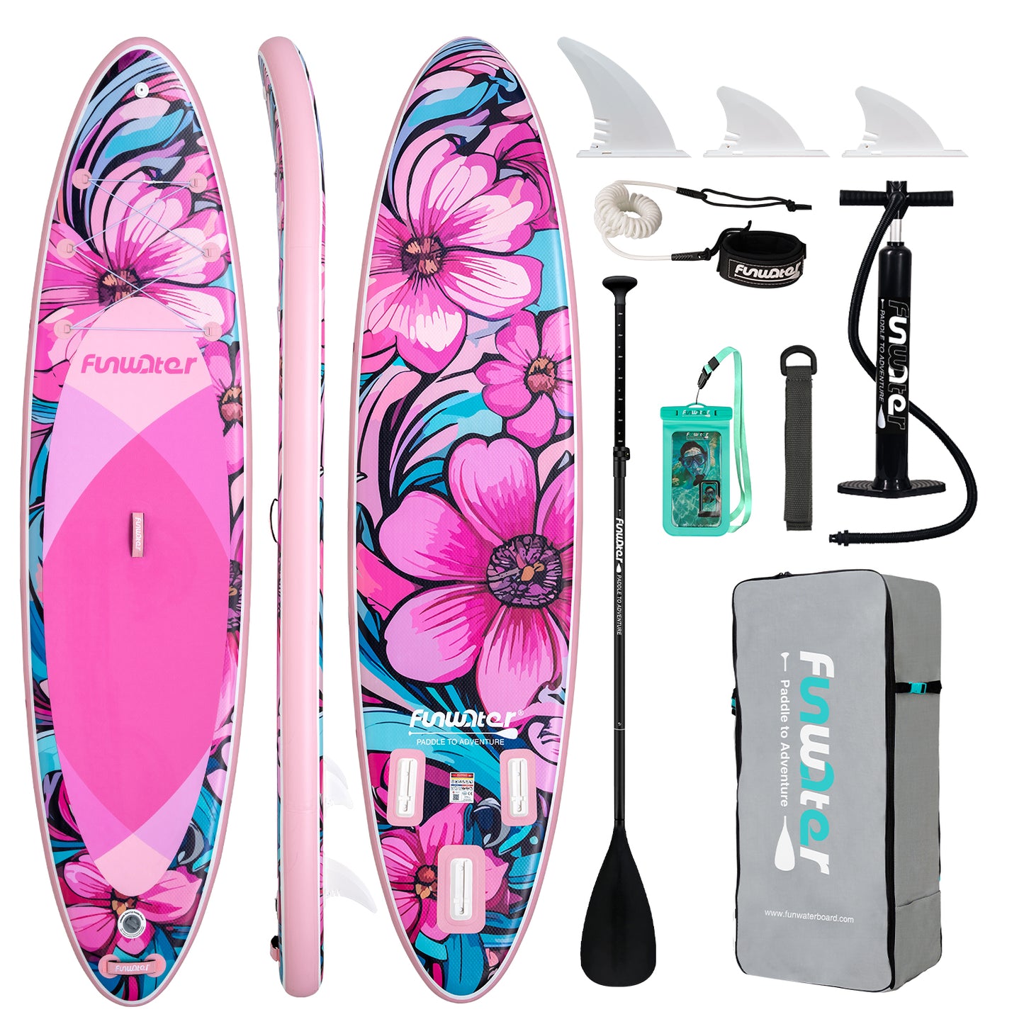 Tavola SUP Gonfiabile FOUNDER 335*84*15 | Portata 165kg+ | Base GoPro | Kit Completo