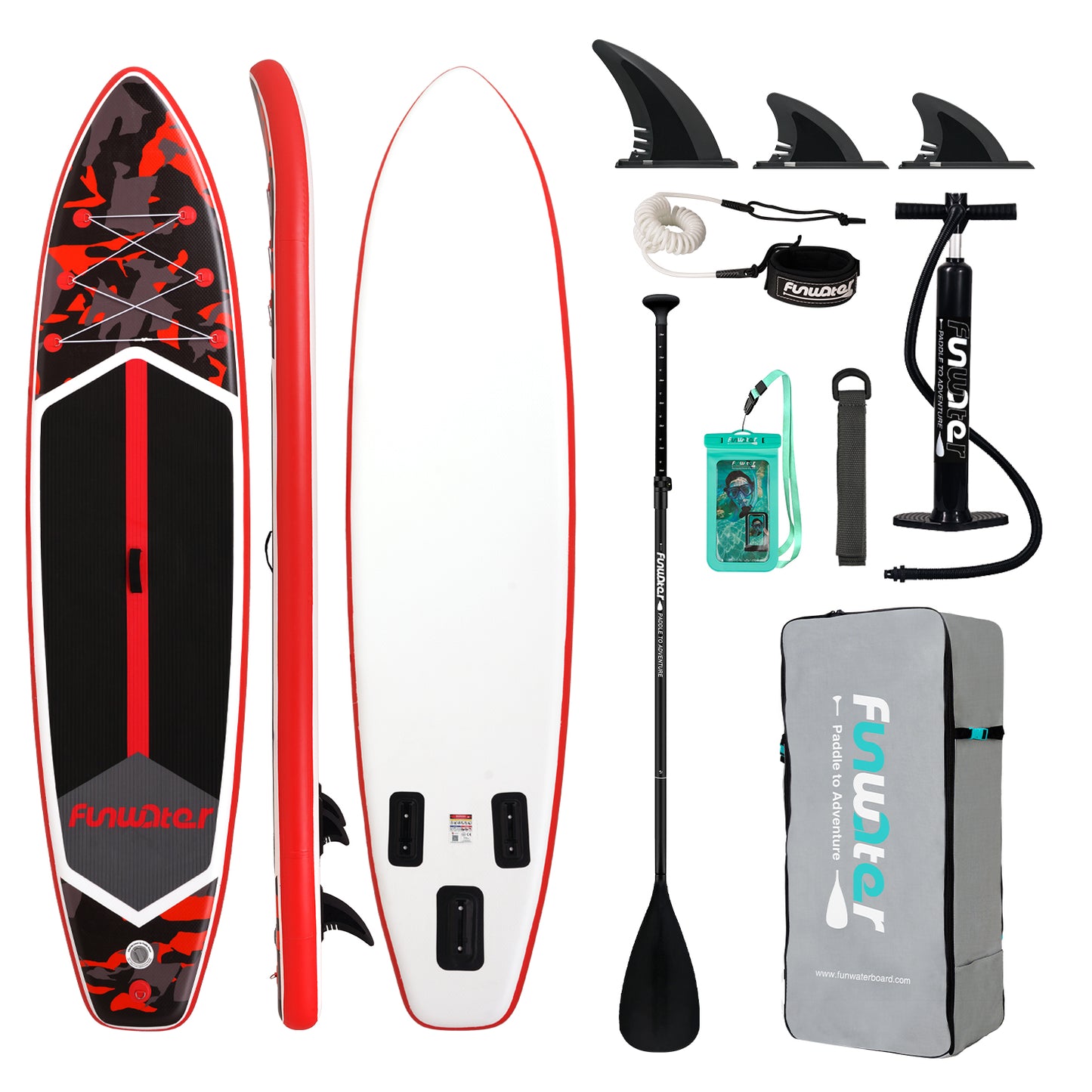 Tavola SUP Gonfiabile FUTURER 11'6" | Portata 180kg+ | Extra Large | Kit Completo