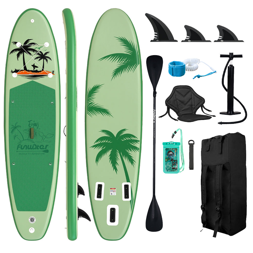 Tavola SUP Gonfiabile MIAMI X 335x84x15 | Portata 165kg+ | Con Seggiolino | Base GoPro | Kit Pesca Completo