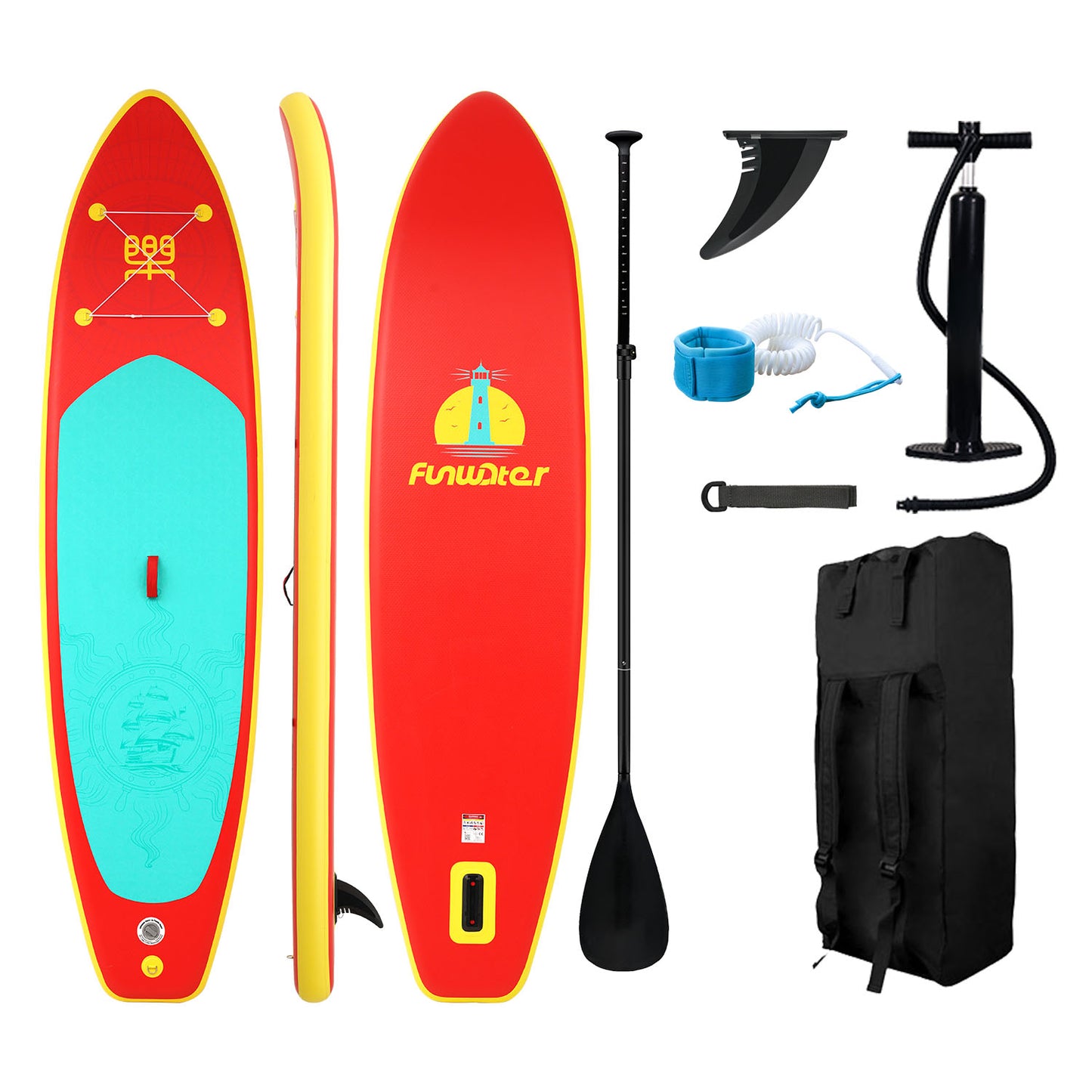 Tavola SUP gonfiabile 'Titan B94' 350*87*15 | Portata 190kg | Pedana 3D | Kit Completo