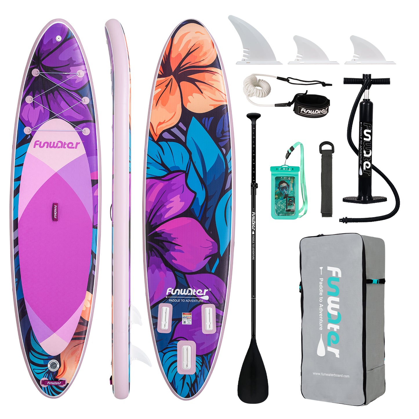 Tavola SUP Gonfiabile FOUNDER X 335*84*15 | Portata 165kg+ | Base GoPro | Kit Completo