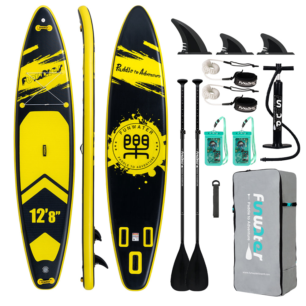 Tavola SUP Gonfiabile WAVE Z 385*85*15 | Portata 230kg+ | XXL Extra Large | Doppia Pagaia | Kit Completo per 2 Persone