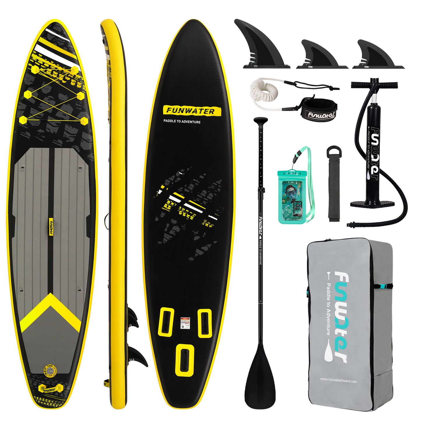 Tavola SUP gonfiabile 'Explorer Pro' 350*84*15 | Portata 180kg | Base per GoPro | Kit Completo