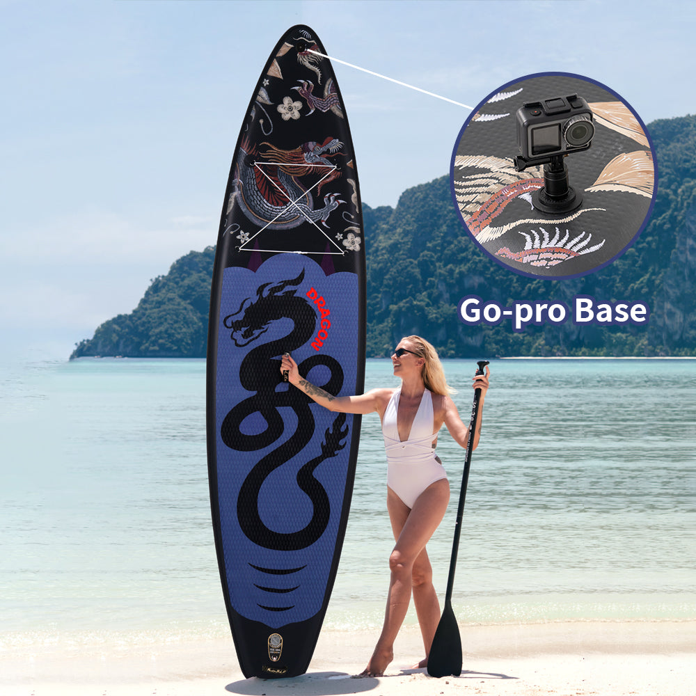 Tavola SUP Gonfiabile Pulse 350*84*15 | Portata 180kg+ | Ultra Stabile | Base GoPro | Kit Completo
