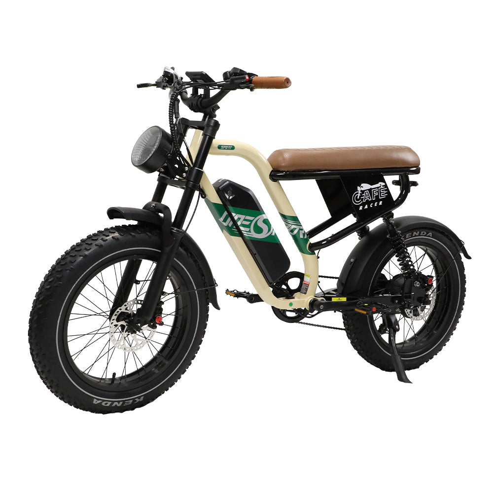 ONESPORT W66 BEIGE – E-BIKE Urbana con Batteria Integrata, Motore BAFANG 48V 500W e Display LCD
