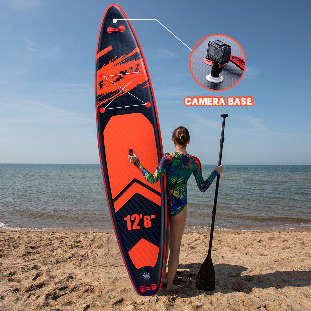 Tavola SUP Gonfiabile WAVE X 385*85*15 | Portata 230kg+ | XXL Extra Large | Doppia Pagaia | Kit Completo per 2 Persone