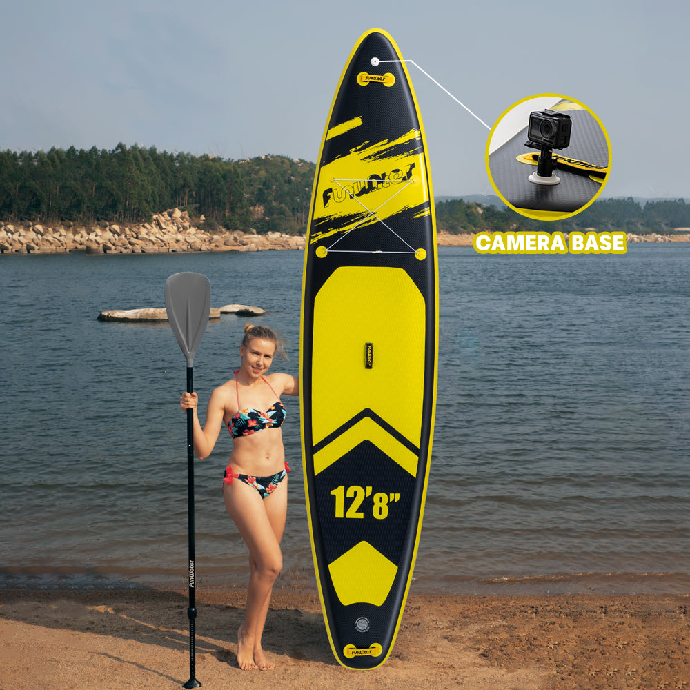 Tavola SUP Gonfiabile WAVE Z 385*85*15 | Portata 230kg+ | XXL Extra Large | Doppia Pagaia | Kit Completo per 2 Persone