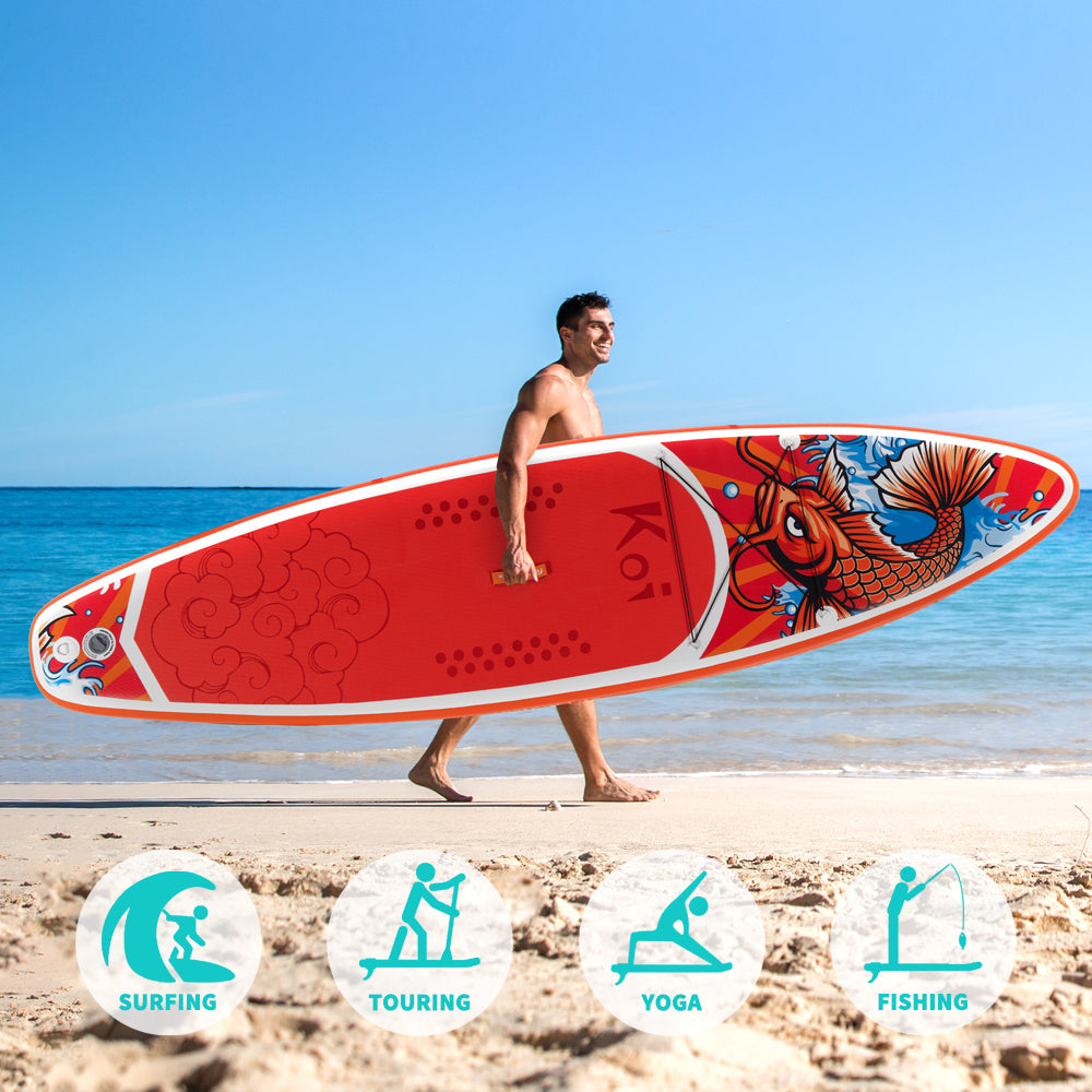 SUP Gonfiabile FathRide 335*83*15 | Portata 165kg+ | Design Koi Esclusivo | Kit Completo