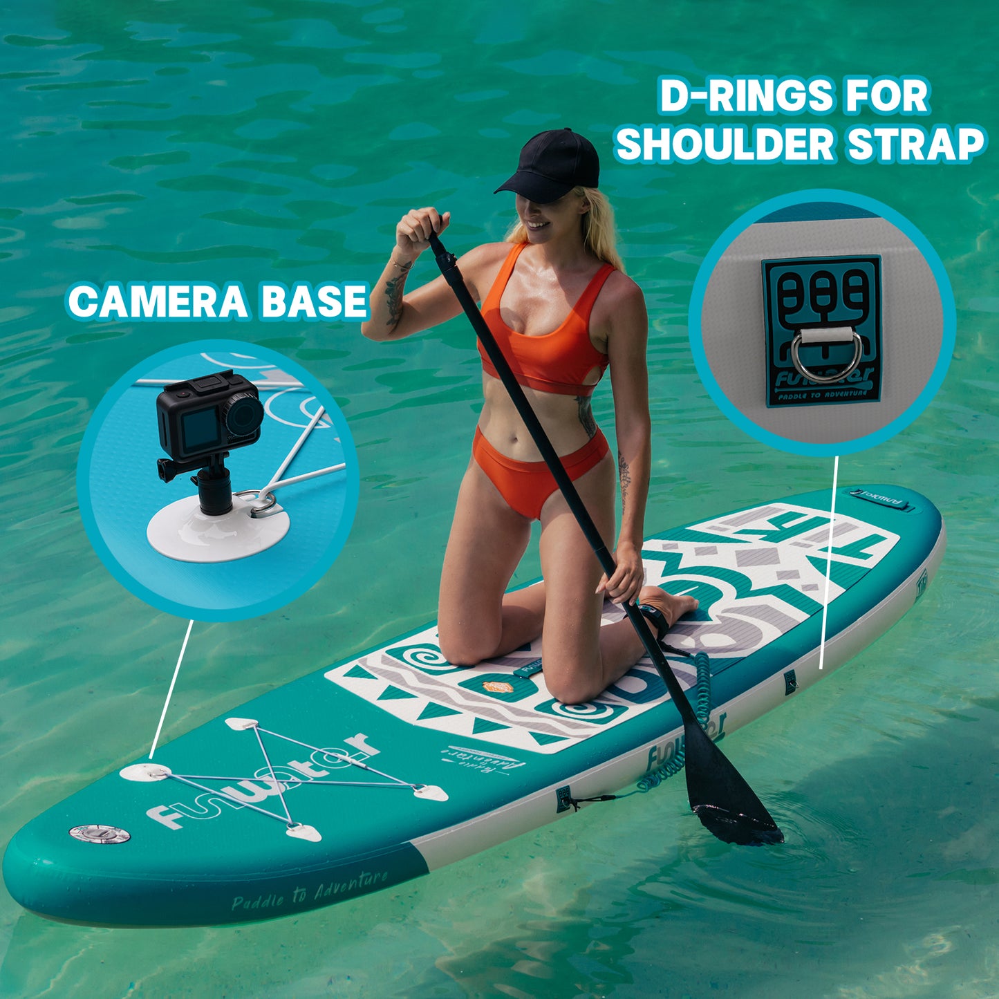 Tavola SUP gonfiabile 'Traveller' 320*84*15 | Portata 150kg | Doppio Layer | Kit Completo
