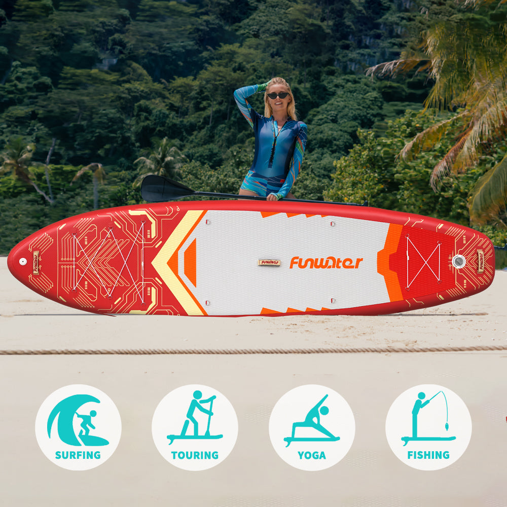 Tavola SUP Gonfiabile FOUNDER 350*90*15 | Portata 200kg+ | Larghezza 90cm | Base GoPro | Kit completo