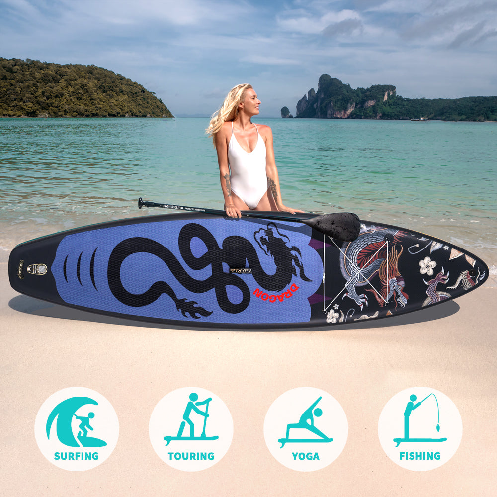 Tavola SUP Gonfiabile Pulse 350*84*15 | Portata 180kg+ | Ultra Stabile | Base GoPro | Kit Completo
