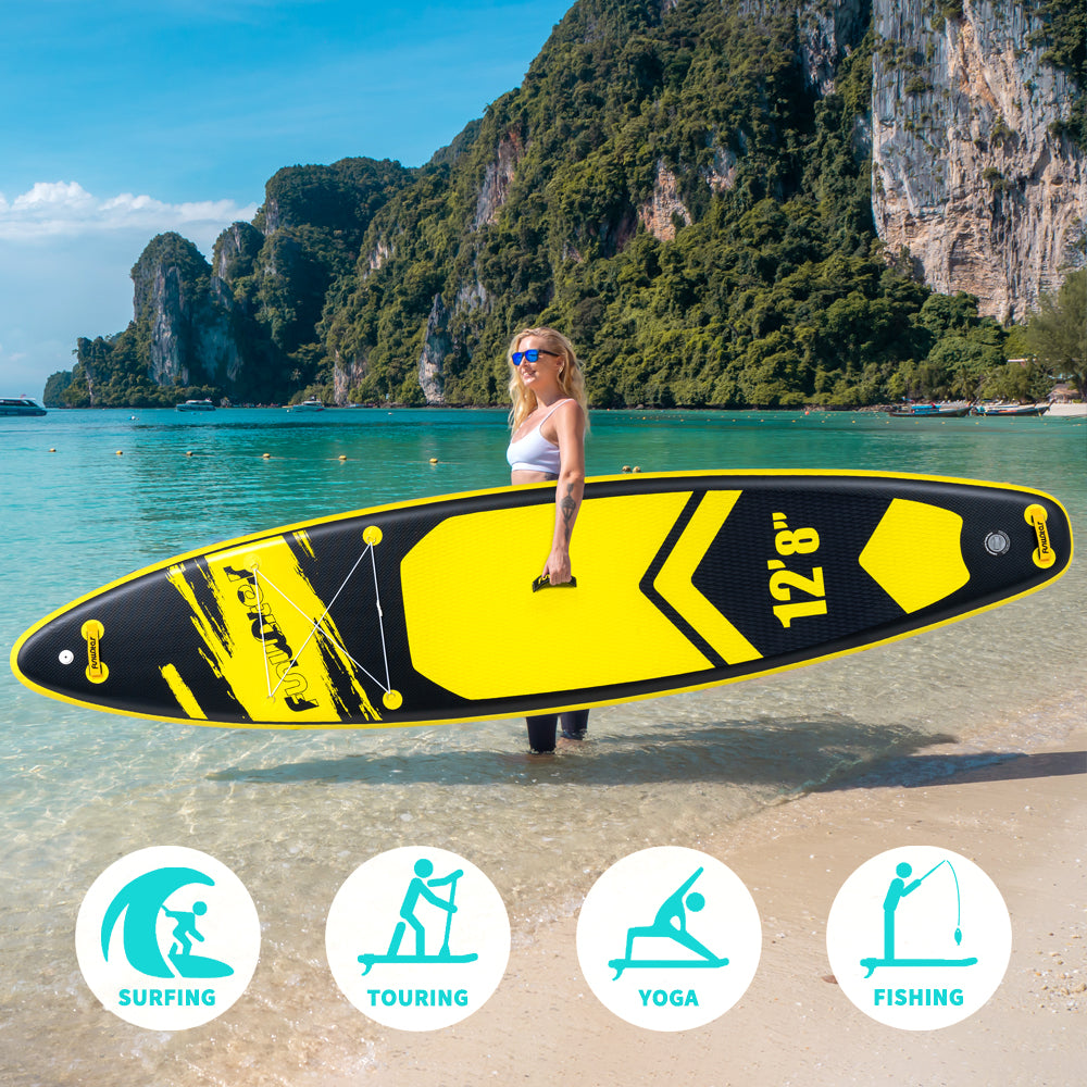 Tavola SUP Gonfiabile WAVE Z 385*85*15 | Portata 230kg+ | XXL Extra Large | Doppia Pagaia | Kit Completo per 2 Persone