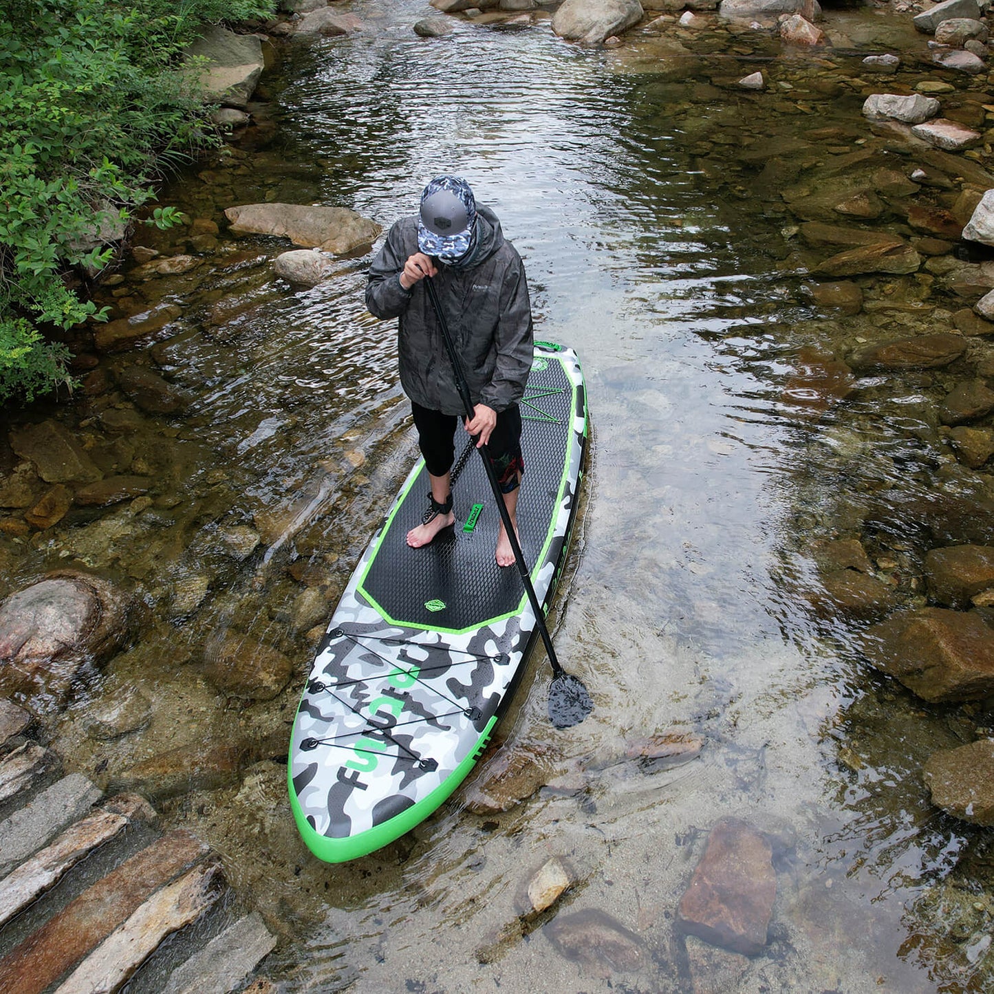 Tavola SUP gonfiabile 'Angler Classic' 330*84*15 | Portata 165kg | Kit Pesca con Seggiolino