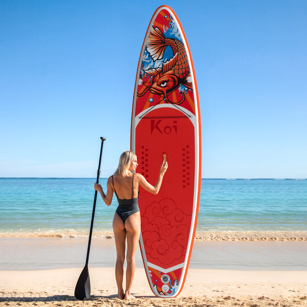 SUP Gonfiabile FathRide 335*83*15 | Portata 165kg+ | Design Koi Esclusivo | Kit Completo