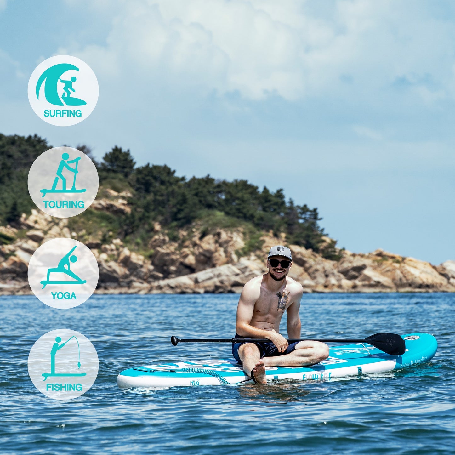 Tavola SUP gonfiabile 'Traveller' 320*84*15 | Portata 150kg | Doppio Layer | Kit Completo