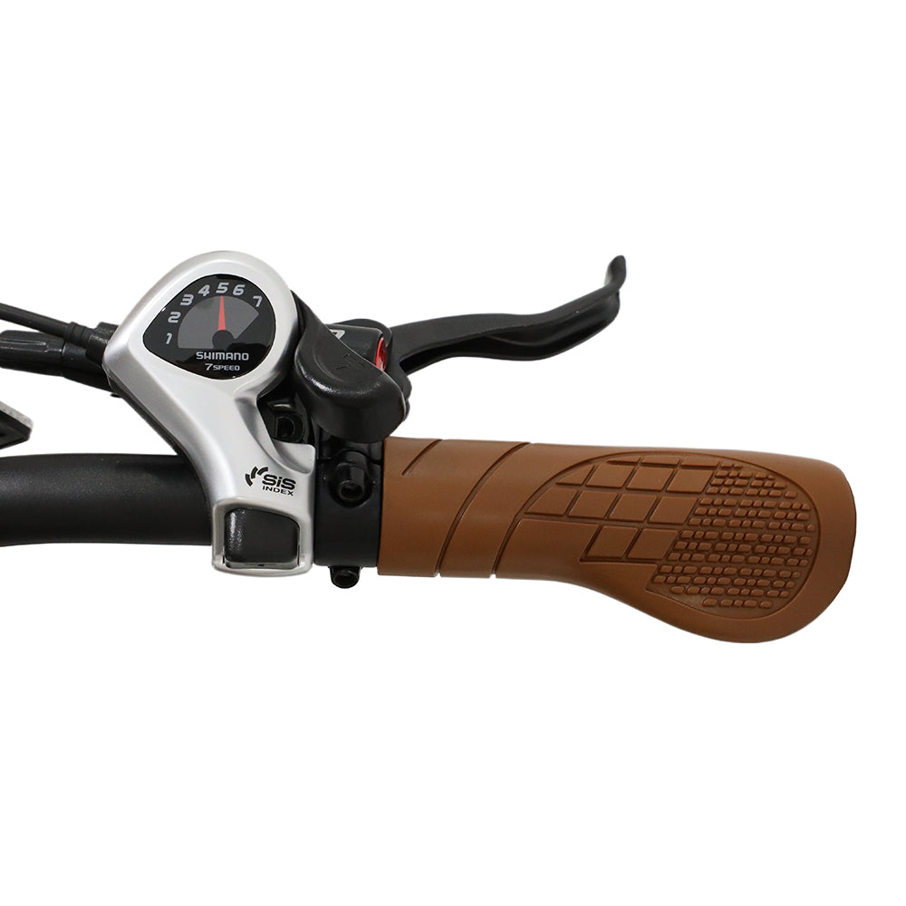 ONESPORT W66 BEIGE – E-BIKE Urbana con Batteria Integrata, Motore BAFANG 48V 500W e Display LCD