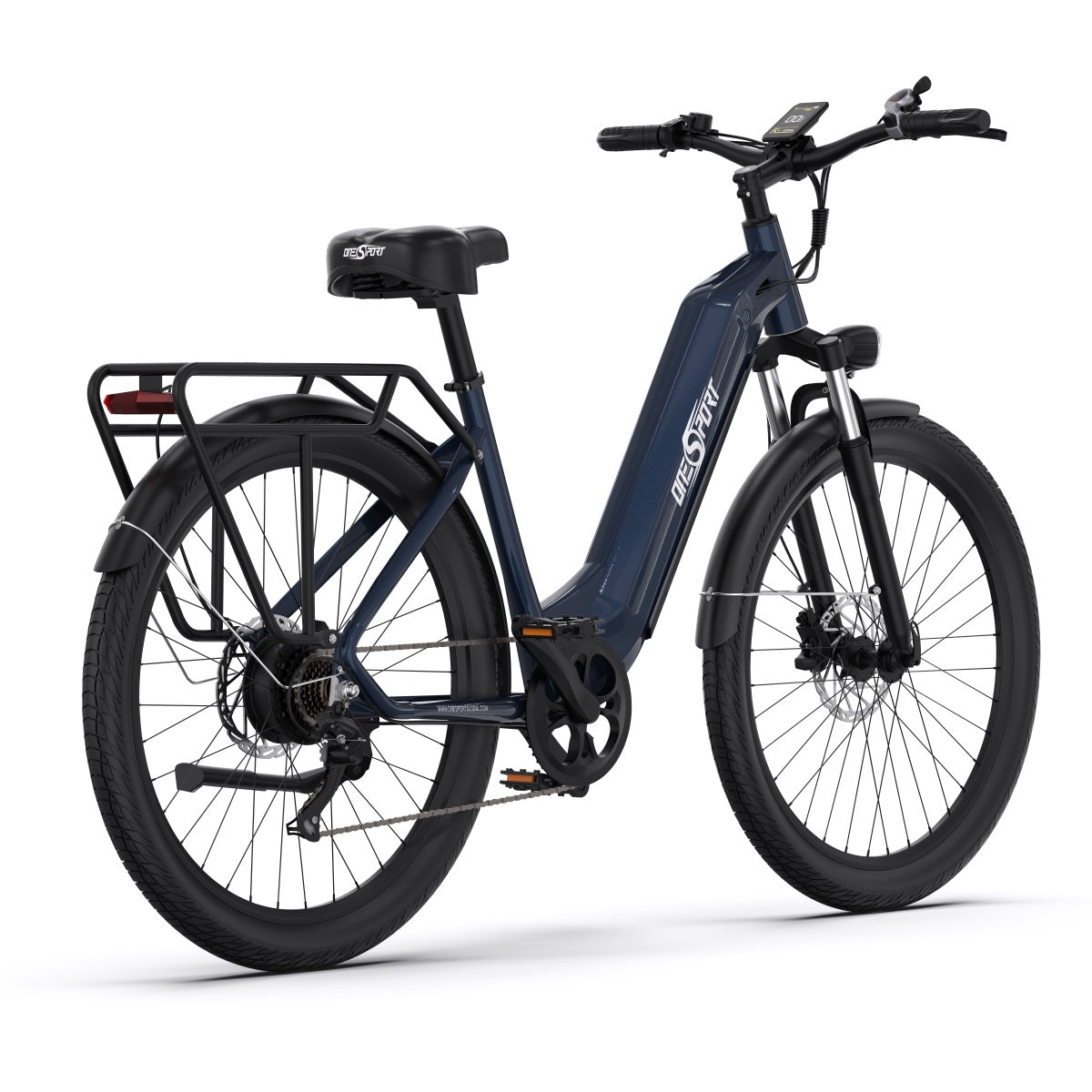 OneSport OT05 PRO GREY-BLUE - e-Bike Avanzata | Motore 250W | Batteria Estraibile | Display LCD