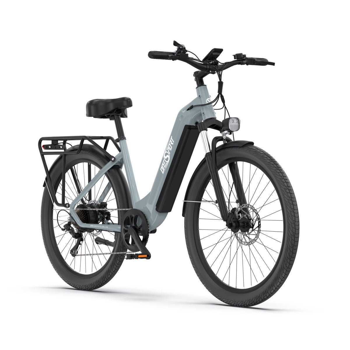 OneSport OT05 PRO GREY-BLUE - e-Bike Avanzata | Motore 250W | Batteria Estraibile | Display LCD