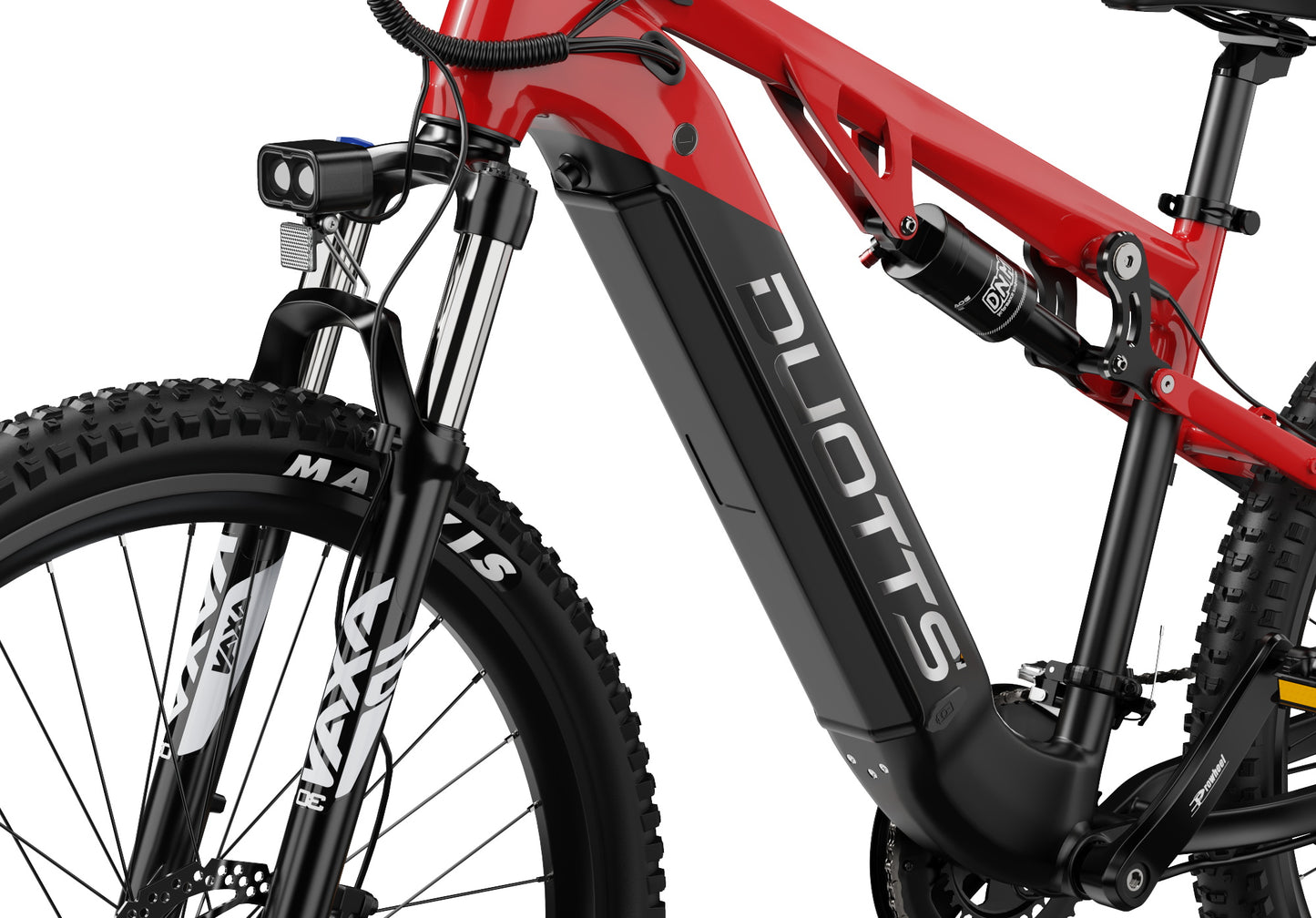 DUOTTS E29 Black-Red | Sospensione Doppia | Batteria Smart | Display Avanzato