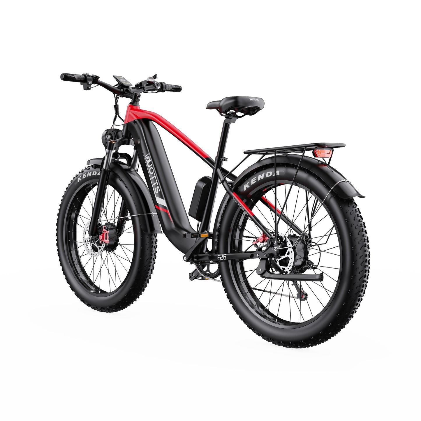 DUOTTS F26 PRO BLACK – E-Bike Cargo Elettrica con Doppio Motore da 750W, Batteria Rimovibile 48V 20AH Samsung e Display LCD (Copia)