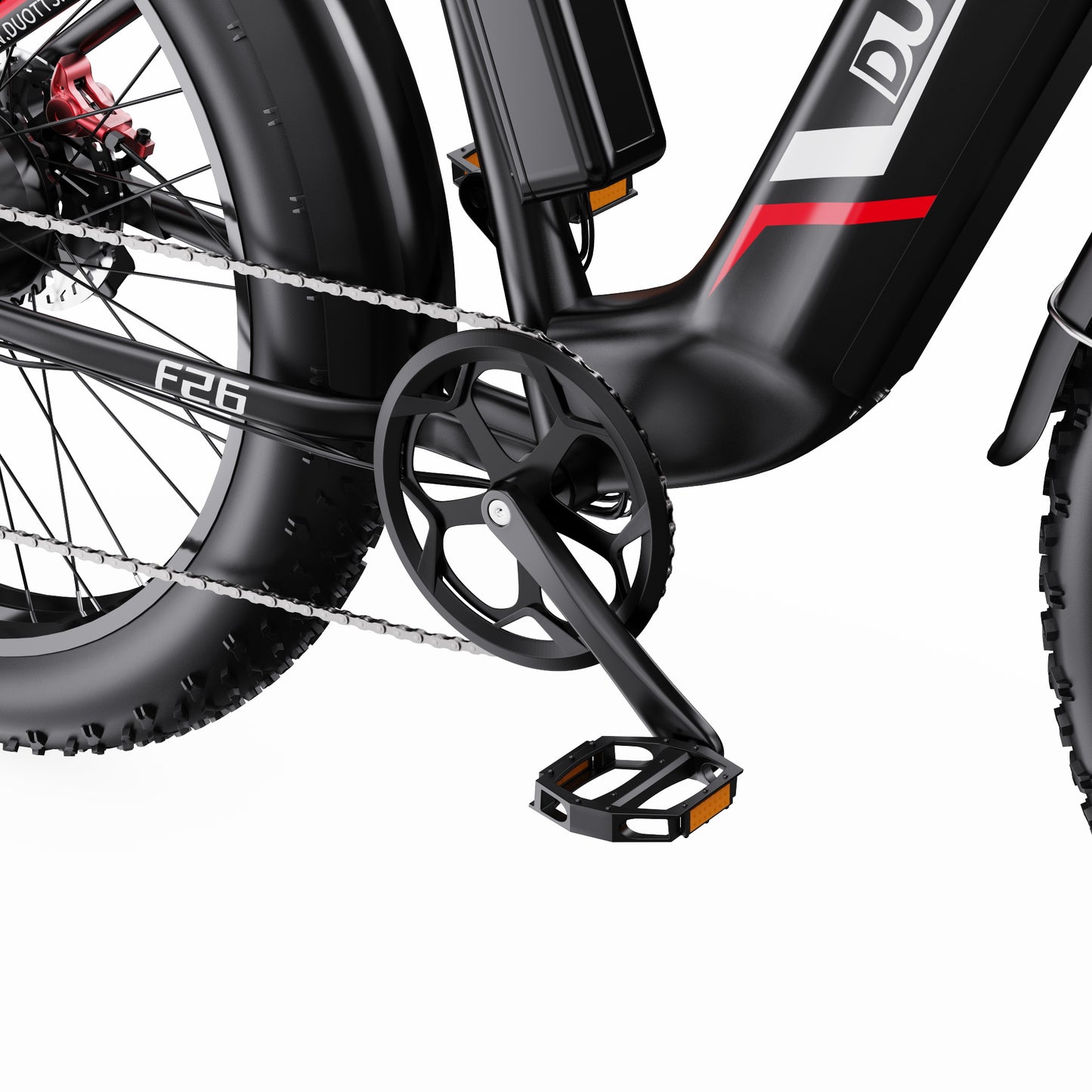 DUOTTS F26 PRO BLACK – E-Bike Cargo Elettrica con Doppio Motore da 750W, Batteria Rimovibile 48V 20AH Samsung e Display LCD (Copia)