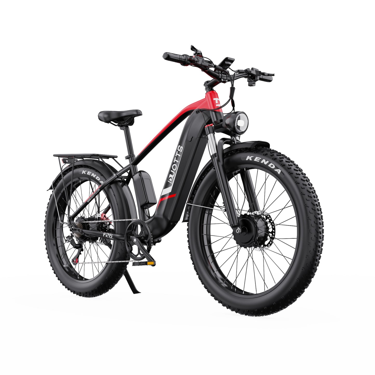 DUOTTS F26 PRO BLACK – E-Bike Cargo Elettrica con Doppio Motore da 750W, Batteria Rimovibile 48V 20AH Samsung e Display LCD (Copia)