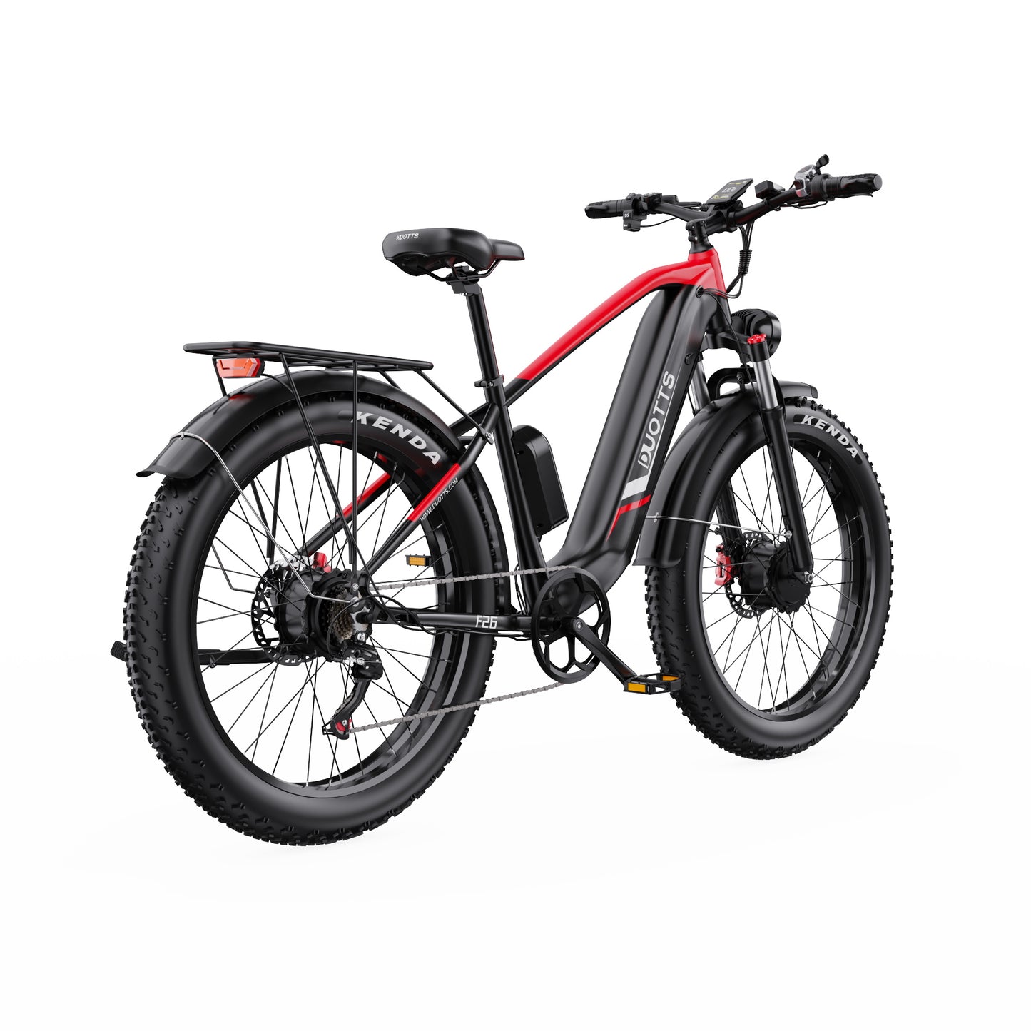 DUOTTS F26 PRO BLACK – E-Bike Cargo Elettrica con Doppio Motore da 750W, Batteria Rimovibile 48V 20AH Samsung e Display LCD (Copia)