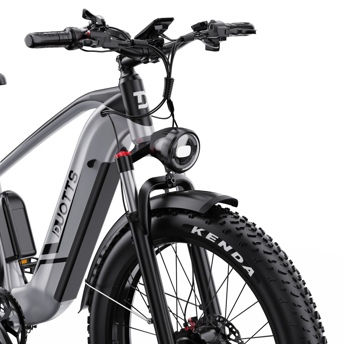 DUOTTS F26 PRO SILVER – E-Bike Cargo Elettrica con Doppio Motore da 750W, Batteria Rimovibile 48V 20AH Samsung e Display LCD