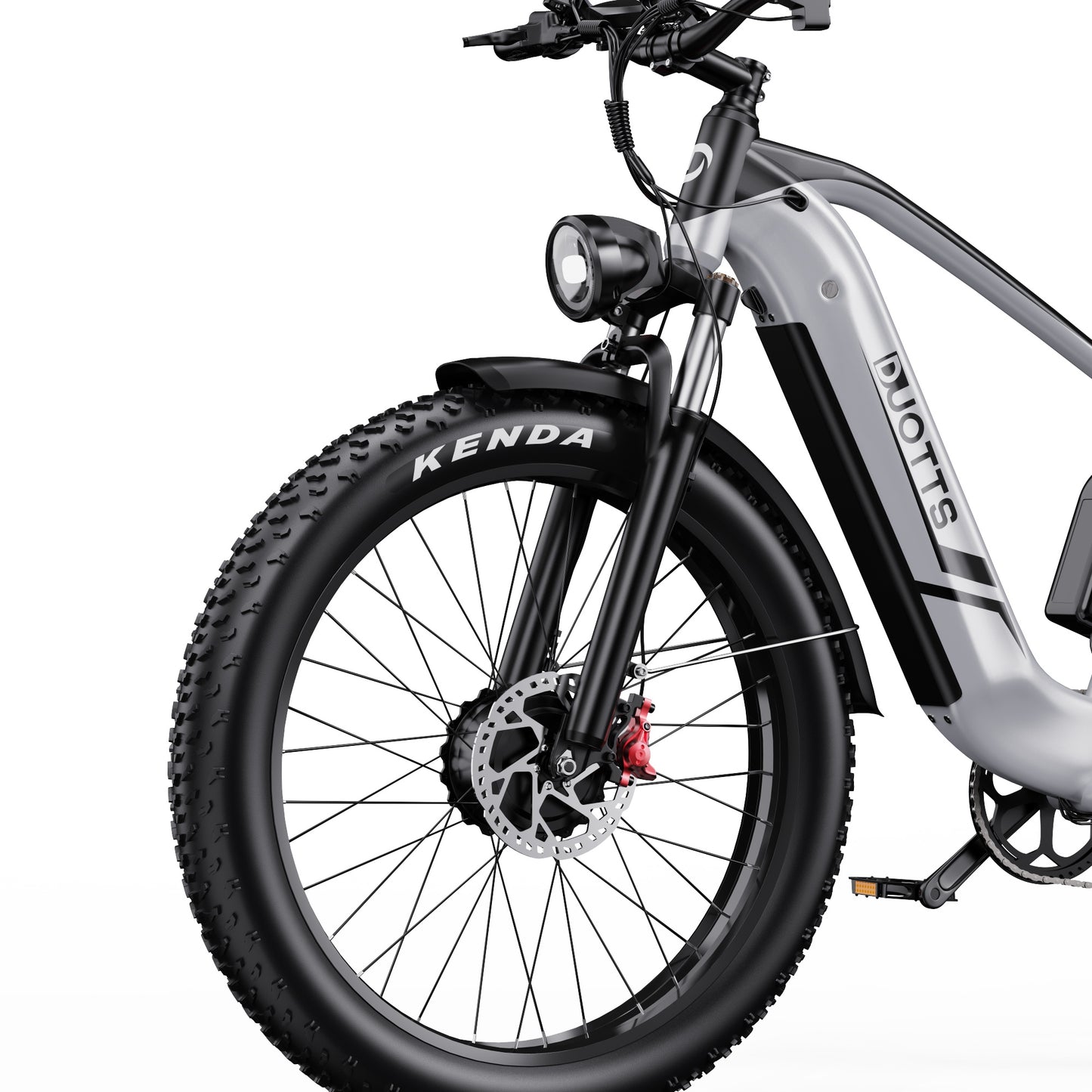 DUOTTS F26 PRO SILVER – E-Bike Cargo Elettrica con Doppio Motore da 750W, Batteria Rimovibile 48V 20AH Samsung e Display LCD