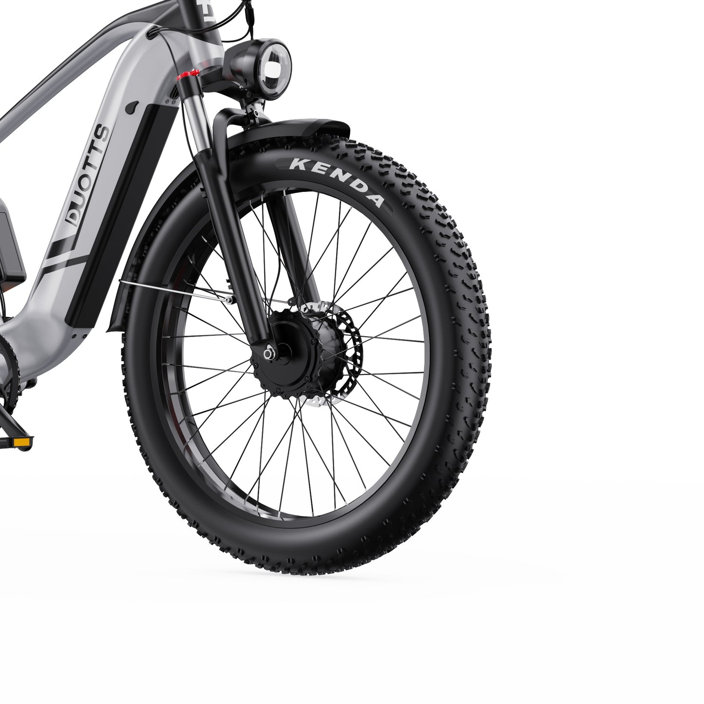 DUOTTS F26 PRO SILVER – E-Bike Cargo Elettrica con Doppio Motore da 750W, Batteria Rimovibile 48V 20AH Samsung e Display LCD