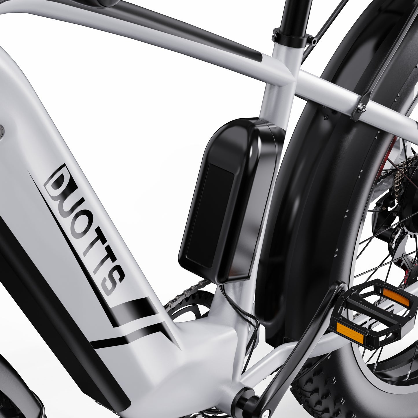 DUOTTS F26 PRO SILVER – E-Bike Cargo Elettrica con Doppio Motore da 750W, Batteria Rimovibile 48V 20AH Samsung e Display LCD
