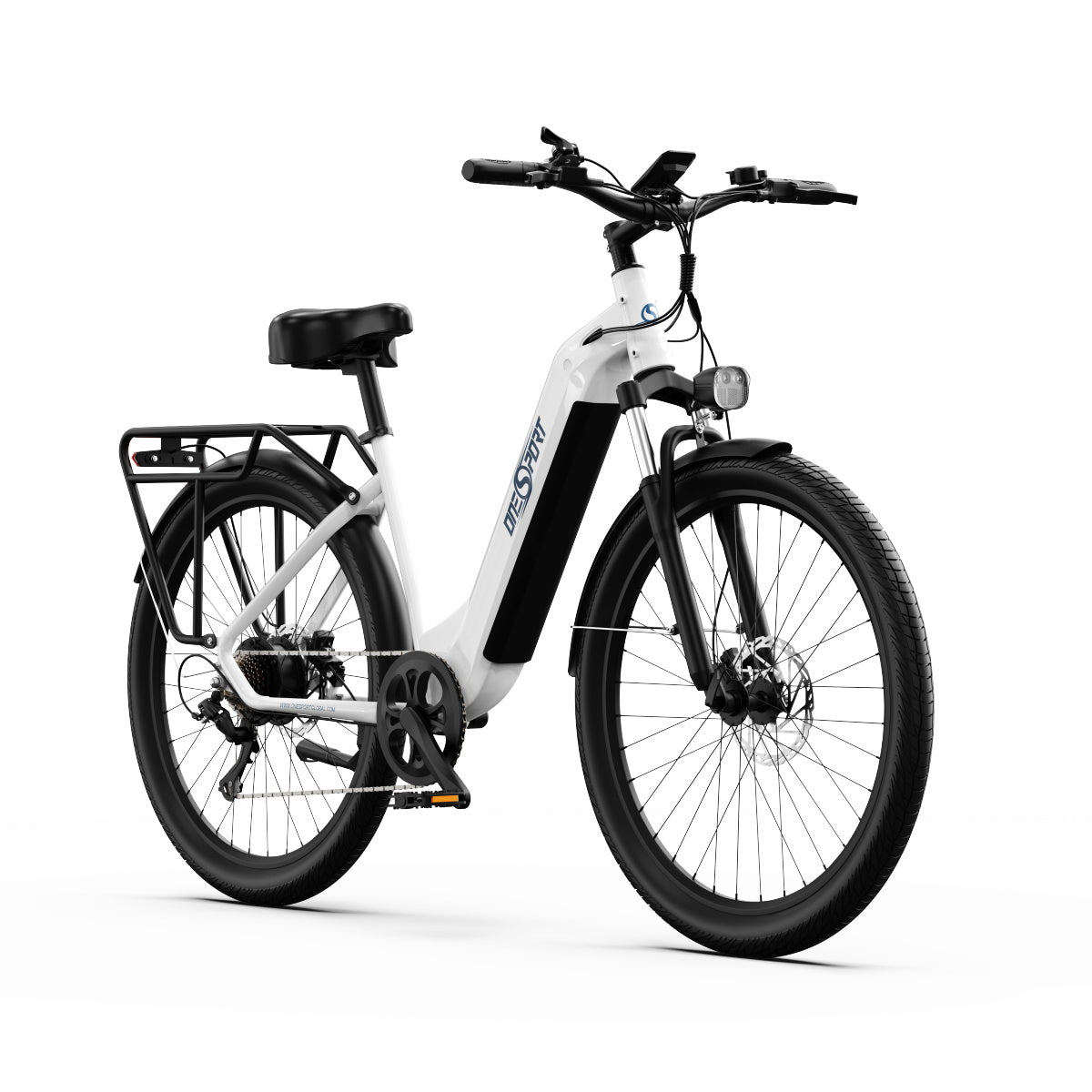 OneSport OT05 PRO WHITE - e-Bike Avanzata | Motore 250W | Batteria Estraibile | Display LCD