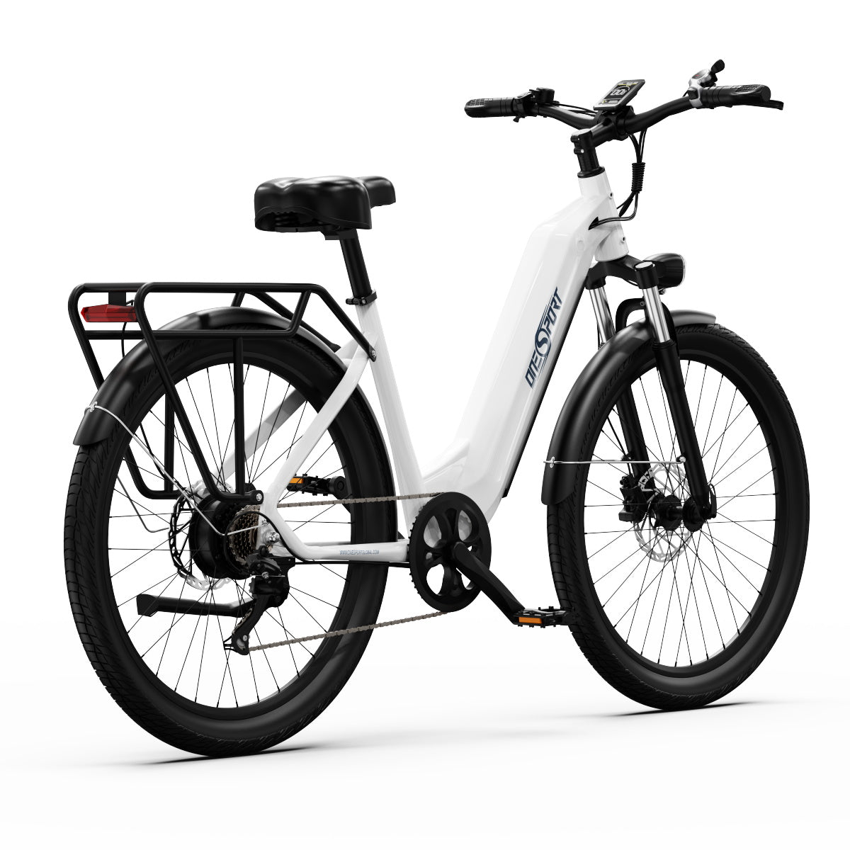OneSport OT05 PRO WHITE - e-Bike Avanzata | Motore 250W | Batteria Estraibile | Display LCD