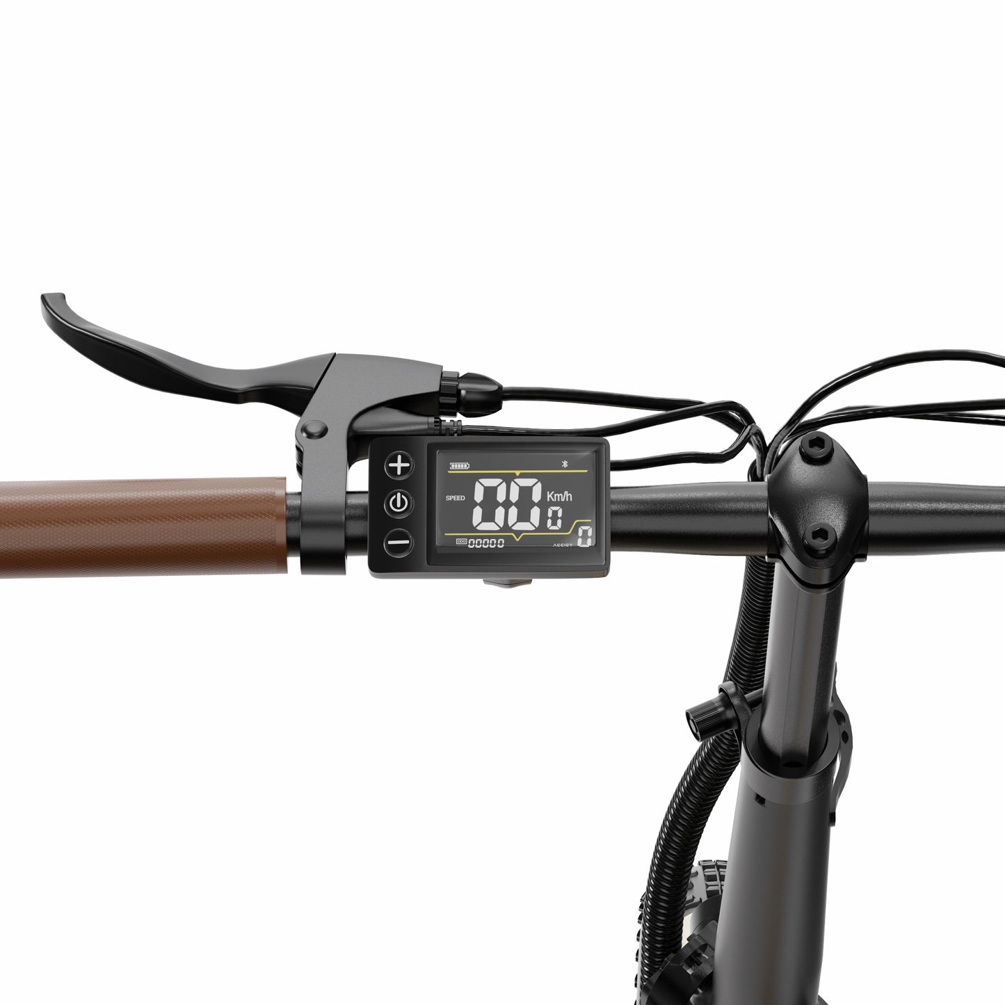 ONESPORT OT16 BLACK-BROWN – E-BIKE Pieghievole con Motore 48V 250W Potente, Batteria Rimovibile e Sospensioni
