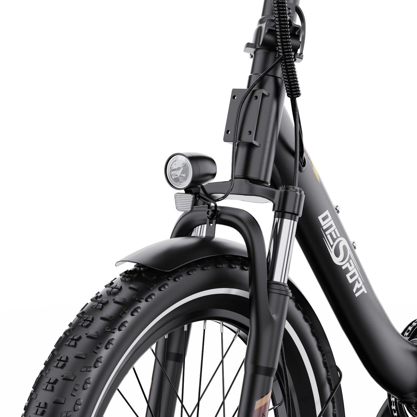 ONESPORT OT16 BLACK-BROWN – E-BIKE Pieghievole con Motore 48V 250W Potente, Batteria Rimovibile e Sospensioni